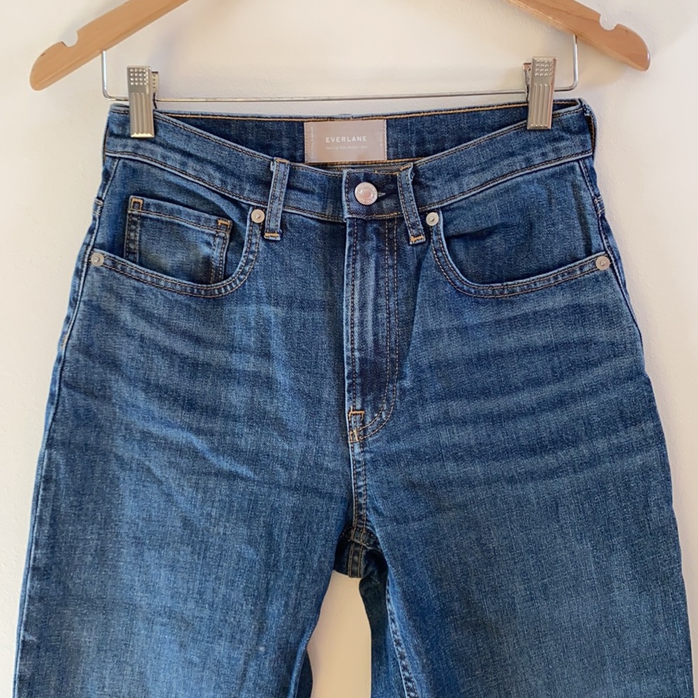 Everlane High Rise Straight Jeans - Picture 4 of 6
